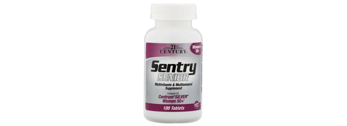 Мультивітаміни і Мультімінерали для Жінок 50+, Sentry Senior, 21st Century, 100 таблеток