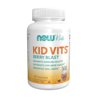Мультивитамины для детей, Kid Vits, Now Foods, Ягодный Вкус, 120 жевательных таблеток
