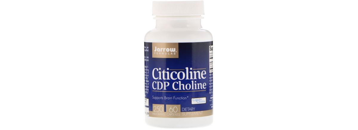 Цитиколін, 250 мг, CDP Choline, Jarrow Formulas, 60 капсул