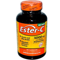 Естер-С с биофлавоноидами, Ester-C, American Health, 1000 мг, 90 капсул