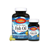 Рыбий Жир, Вкус Лимона, The Very Finest, Carlson, 120+30 желатиновых капсул