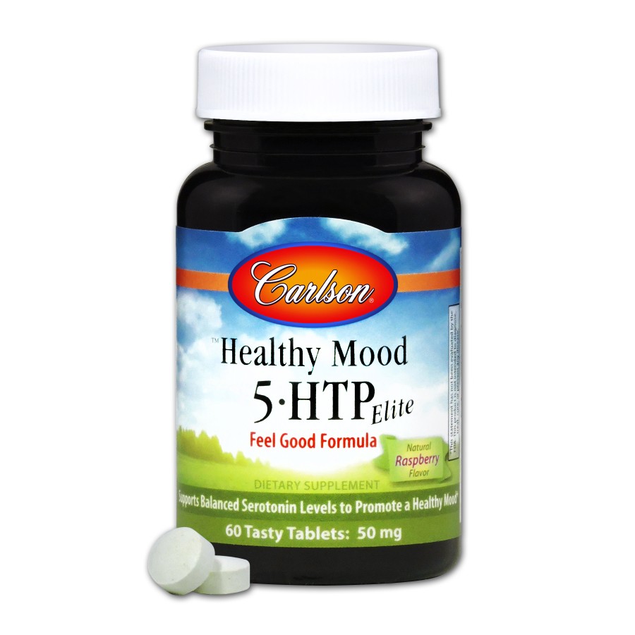 5-HTP (Гідрокситриптофан), 50мг, Healthy Mood, Carlson, 60 таблеток