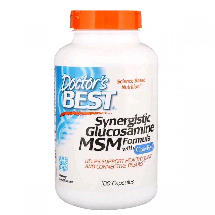 Синергичний Глюкозамін МСМ-Формула, OptiMSM, Doctor's Best, 180 капсул