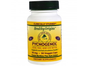 Пікногенол, Pycnogenol, Healthy Origins, 30 мг, 30 капсул