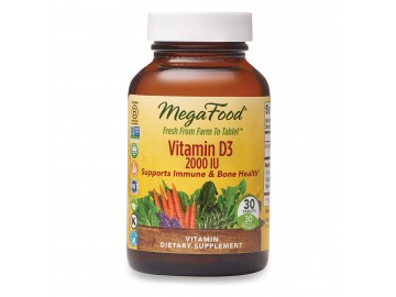 Вітамін D3 2000 IU, Vitamin D3, MegaFood, 30 таблеток