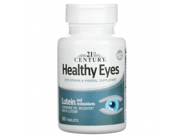 Здоров'я очей з лютеїном та антиоксидантами, Healthy Eyes, Lutein and Antioxidants, 21st Century, 60 таблеток