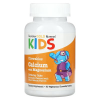 Кальцій та Магній для дітей, смак торта, Chewable Calcium with Magnesium For Children, California Gold Nutrition, 90 жувальних таблеток