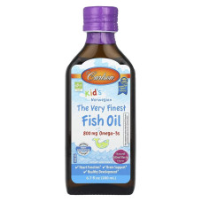 Норвезький риб'ячий жир для дітей, смак ягід, 800 мг, Kid's Norwegian Fish Oil, Carlson, 200 мл