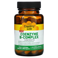 Кофермент B-Комплекс, Coenzyme B-Complex, Country Life, 60 вегетарианских капсул