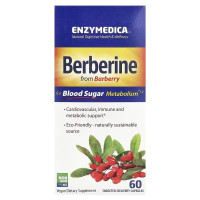Берберін, Berberine, Enzymedica, 60 капсул