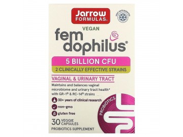 Пробіотики Для Жінок, Жіночий дофілус, 5 млрд КУО, Women's Fem Dophilus, Jarrow Formulas, 30 вегетаріанських капсул