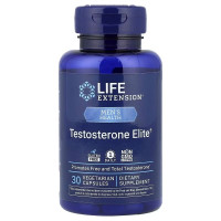 Чоловіче здоров'я, Men's Health, Testosterone Elite, Life Extension, 30 вегетаріанських капсул