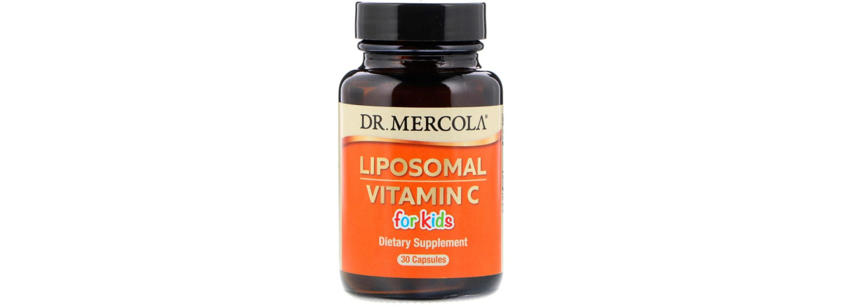 Вітамін C для дітей в ліпосомах, Liposomal Vitamin C for Kids, Dr. Mercola, 30 капсул