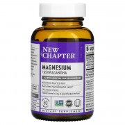 Магний и Ашваганда, Magnesium + Ashwagandha, New Chapter, 30 вегетарианских капсул