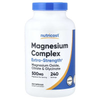 Магнієвий комплекс, 500 мг, Magnesium Complex, Nutricost, 240 капсул