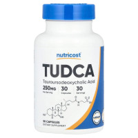 Тауроурсодезоксихолева кислота, 250 мг, TUDCA, Nutricost, 30 капсул