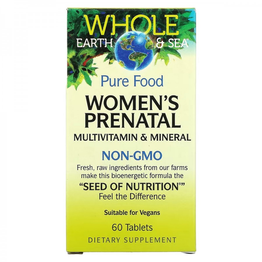 Мультивітаміни та мінерали для вагітних, Women's Prenatal Multivitamin & Mineral, Natural Factors, 60 таблеток