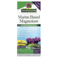 Магній на морській основі, 500 мг, смак ванілі, Marine Based Magnesium, Nature's Answer, 480 мл
