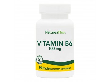 Вітамін В6, Vitamin B6, Natures Plus, 100 мг, 90 Таблеток