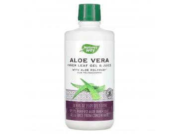 Алое вера, листовий гель і сік, Aloe Vera Leaf Gel & Juice, Nature's Way, 1000 мл