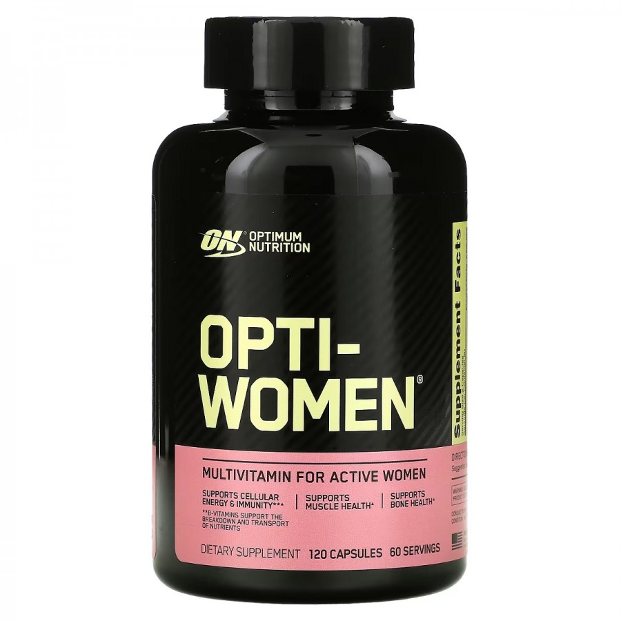 Мультивітаміни для жінок, Opti-Women, Optimum Nutrition, 120 капсул