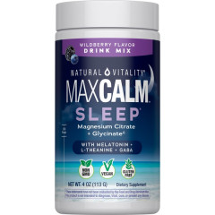 Магній з мелатоніном, смак лісових ягід, CALM Sleep Mag + Melatonin, Natural Vitality, 113 г