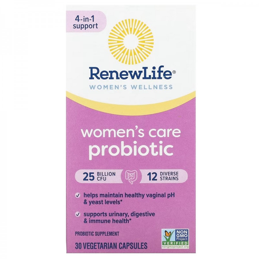 Пробіотик для жінок, 25 млрд КУО, Ultimate Flora, Women's Care Probiotic, Renew Life, 30 вегетаріанських капсул