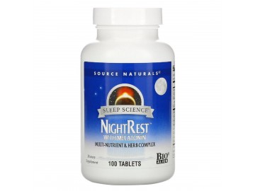 Комплекс для Нормалізації Сну, NightRest, Source Naturals, 100 таблеток