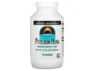 Порошок з лушпиння насіння подорожника, Psyllium Husk Powder, Source Naturals, 340 г