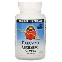 Поликозанол Комплекс для снижения холестерина, Policosanol Complex, Source Naturals, 60 таблеток