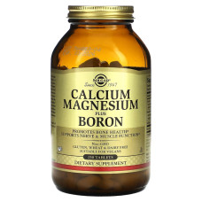 Кальций Магний Бор, Calcium Magnesium Plus Boron, Solgar, 250 таблеток