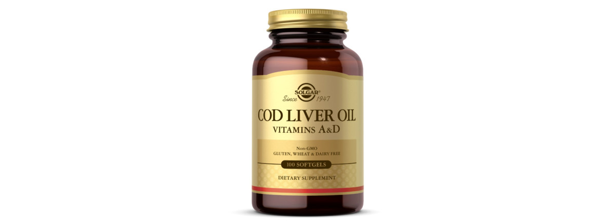 Вітаміни A і D з печінки норвезької тріски, Cod Liver Oil & Vitamins A & D, Solgar, 100 желатинових капсул