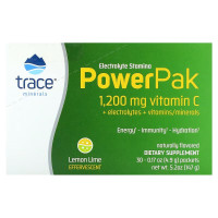 Электролиты, вкус лимон-лайм, Electrolyte Stamina PowerPak, Микроэлементы, 30 пакетов