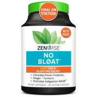 Устранение вздутия живота и газообразования, NO BLOAT, Zenwise, 160 капсул