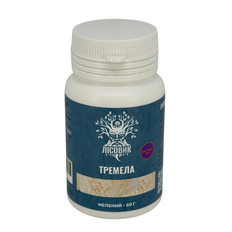 Тремела, екстракт 10:1, мелений, "Лісовик", 50 грам
