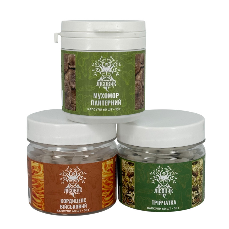 Курс Детокс: перезавантаження тіла та розуму (1 місяць), "Лісовик", 180 капсул