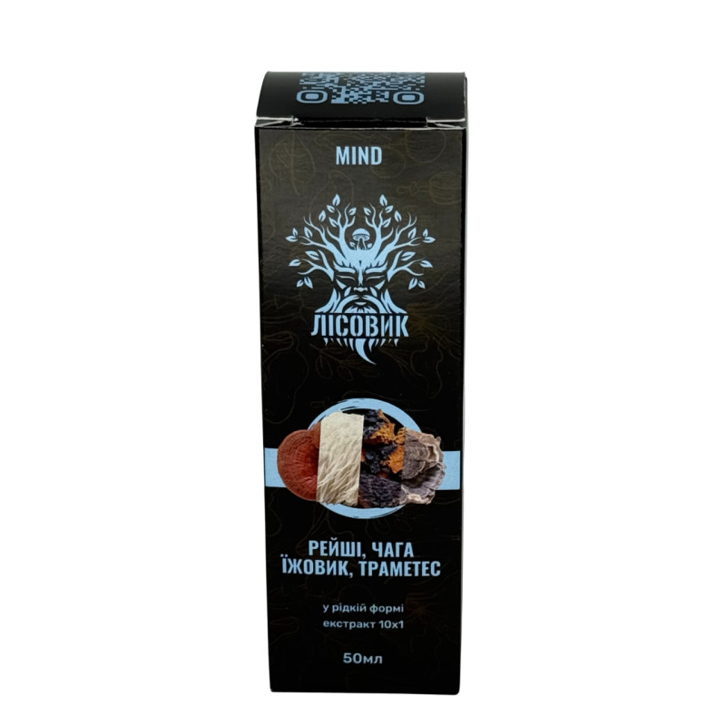 Комплекс рідких екстрактів MIND для розумової активності, "Лісовик", 50 мл