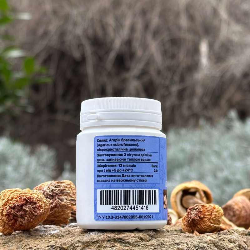 Агарик бразильский, "Лесовик", 60 таблеток по 0.4 г