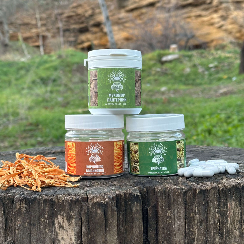 Курс Детокс: перезавантаження тіла та розуму (1 місяць), "Лісовик", 180 капсул