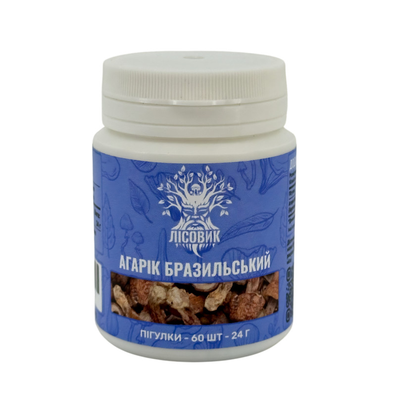Агарик бразильский, "Лесовик", 60 таблеток по 0.4 г