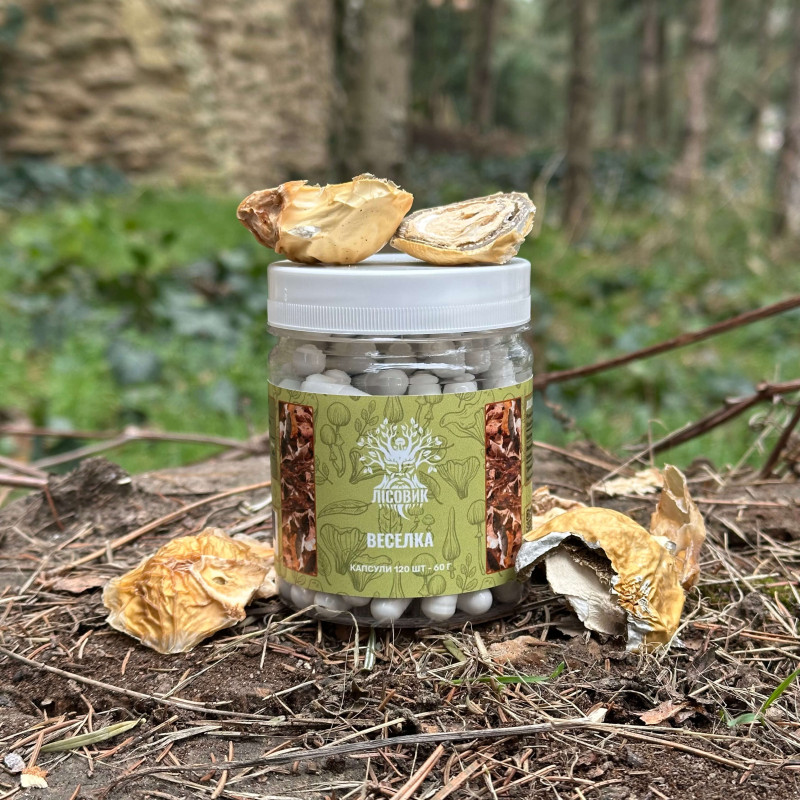 Весёлка обычная по 0.5 г, "Лесовик", 120 капсул