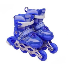 Ролики дитячі розмір 29-33, колеса зі світлом сині