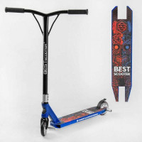 Самокат трюкових "Best Scooter" (HIC-система, ПЕГИ, алюмінієвий диск і дека, колеса PU d-110 мм, ширина керма - 52 см, висота - 83 см)
