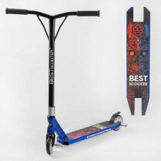 Самокат трюковых "Best Scooter" (HIC-система, ПЭГИ, алюминиевый диск и дека, колеса PU d-110 мм, ширина руля – 52 см, высота – 83 см)