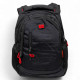 Рюкзак школьный, 30х43х15 см (ЧЕРНЫЙ С КРАСНЫМ)