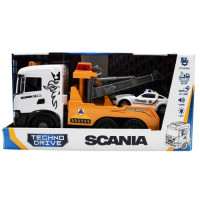 Игровой набор серии Mid Truck – Эвакуатор Scania с машиной полиции (свет, звук)