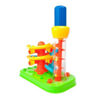 Набор для сборки Edu-Toys Горка-спираль с инструментами 55 деталей