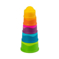 Пирамидка Fat Brain Toys dimpl stack Чашки 5 шт