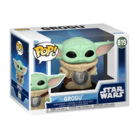 Игровая фигурка Funko POP! серии Мандалорец - Грогу с броней Грязерога