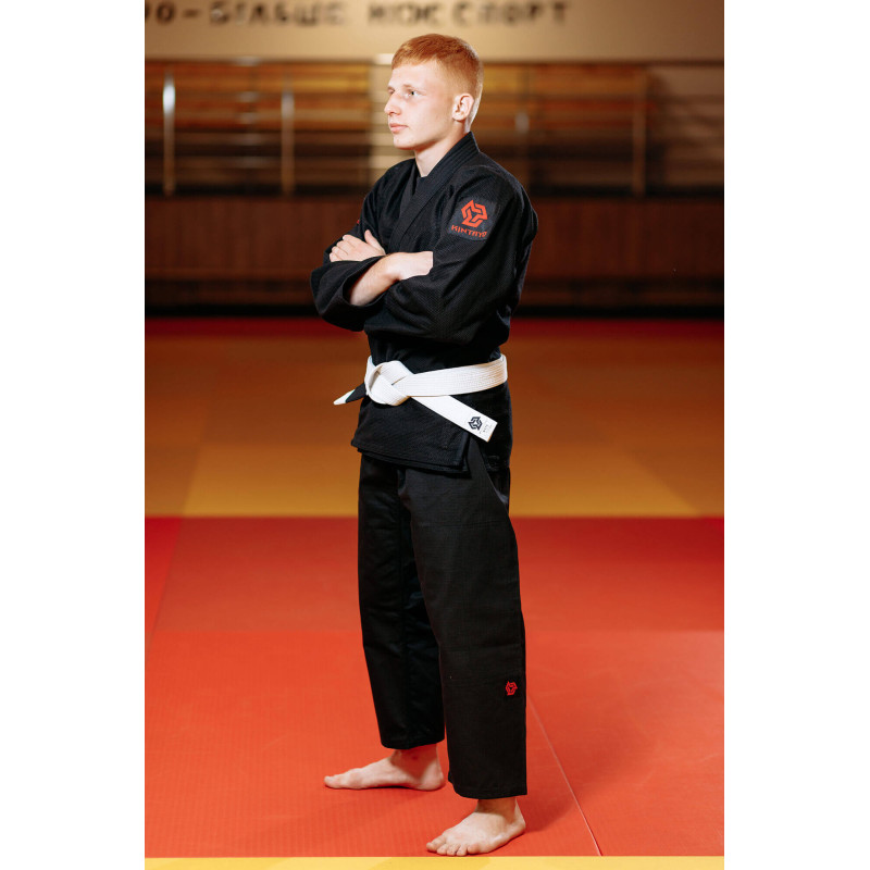 Кімоно для джиу - джитсу чорне, TM "Kintayo", 190 зріст, щільність 450 гр/м.кв.